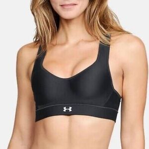 Under Armour High Impact Sports Exercise Bra Black Workout Bralette New Active
